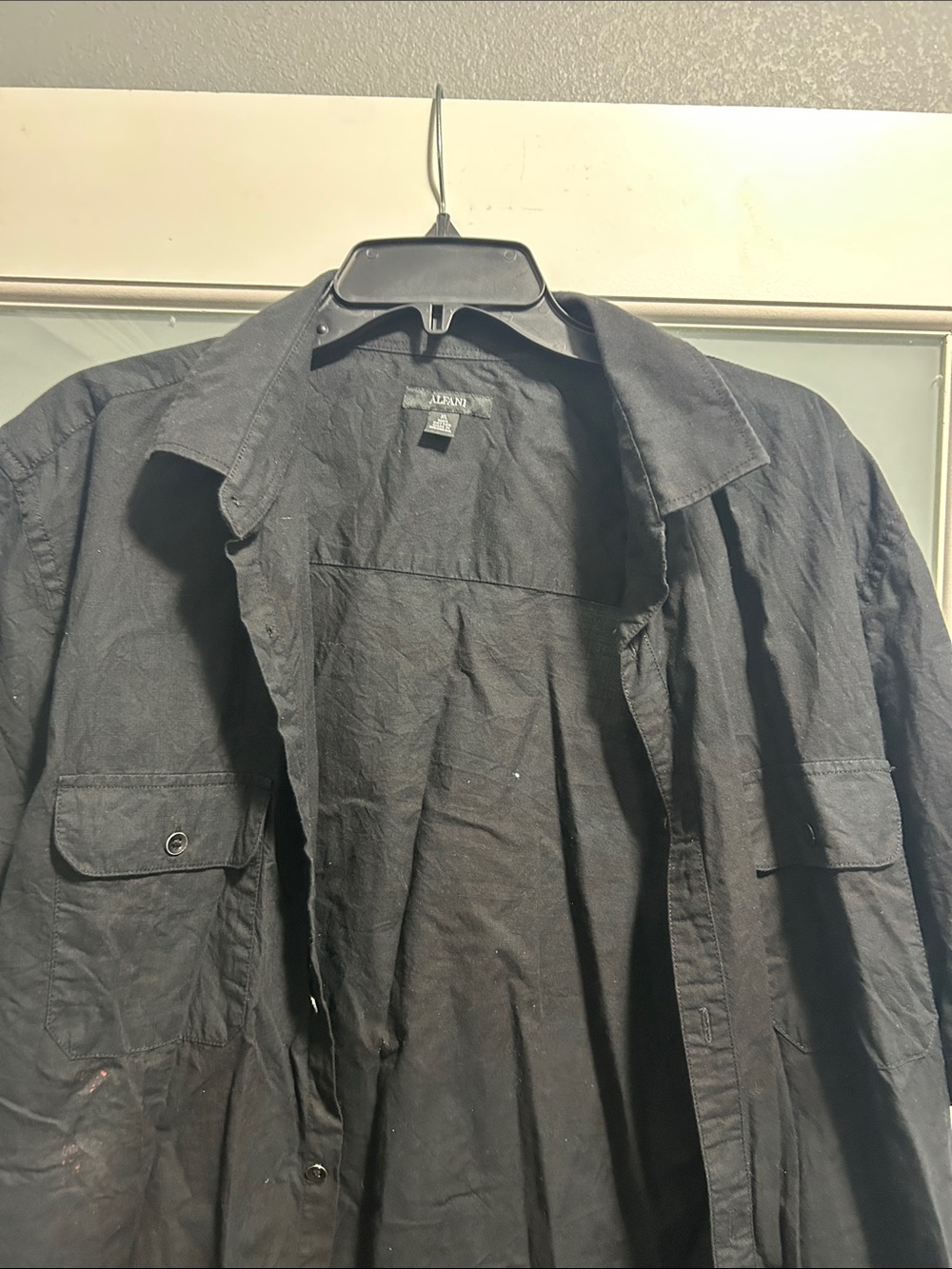 Alfani Men's Black Lightweight Shirt Jacket